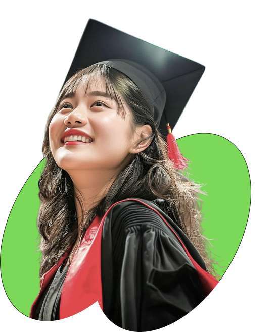 Nữ sinh tốt nghiệp