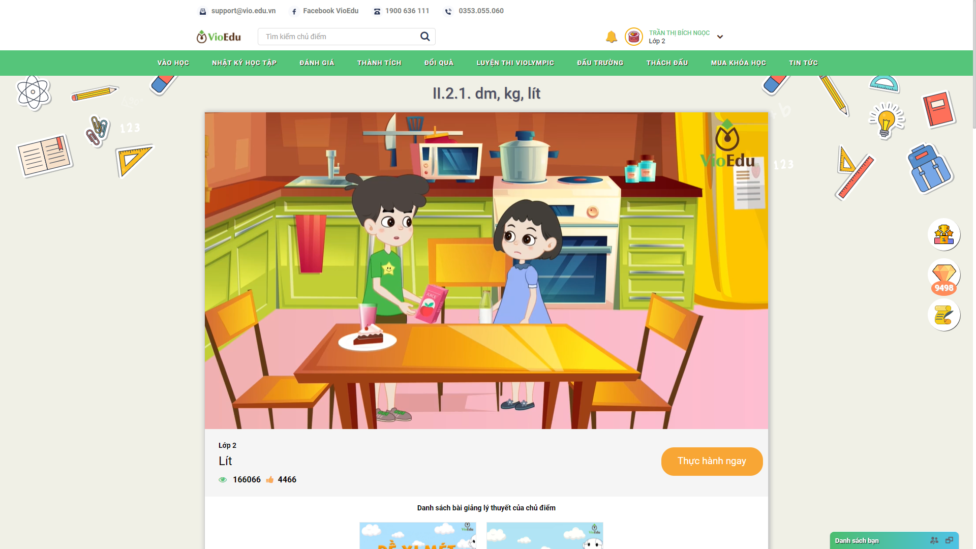 video bài giảng lý thuyết vioedu