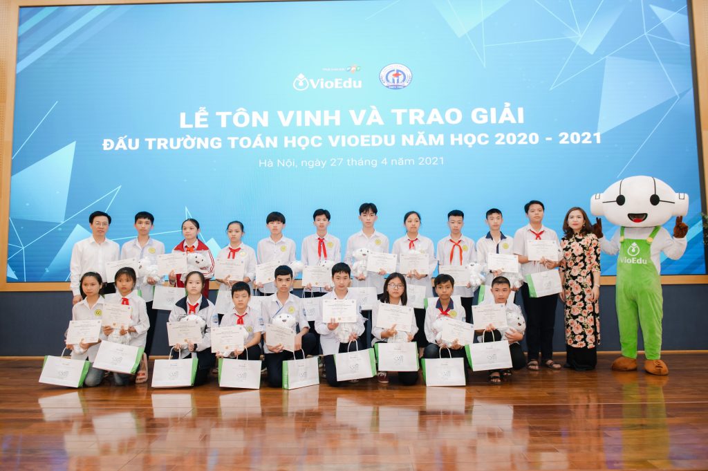 trao giải đấu trường toán học vioedu huyện phúc thọ